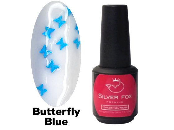 Топ BUTTERFLY BLUE CLEAR, 15 ml Топ BUTTERFLY BLUE CLEAR, 15 ml